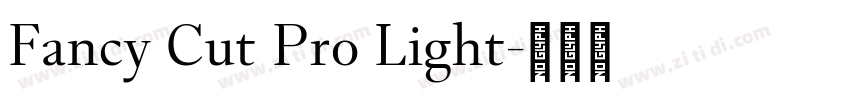 Fancy Cut Pro Light字体转换 Fancy Cut Pro Light字体转换